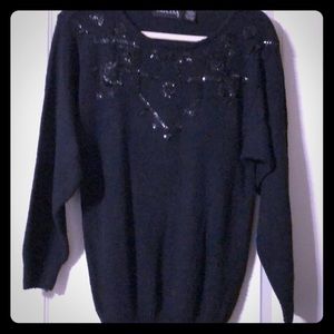 SZ S Vintage BLACK TOP AND SKIRT